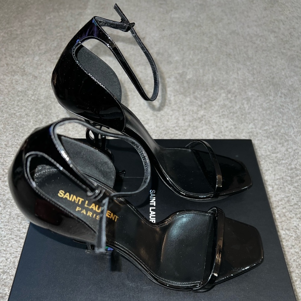 Saint Laurent Opyum 110 Patent Sandal - Picture 2 of 9